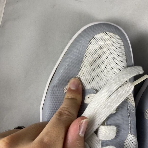 Nike Breathe White/Gray Dunk Sky Hi 2.0 Lace Up Wedge Sneakers Size 6 US - Picture 8 of 11